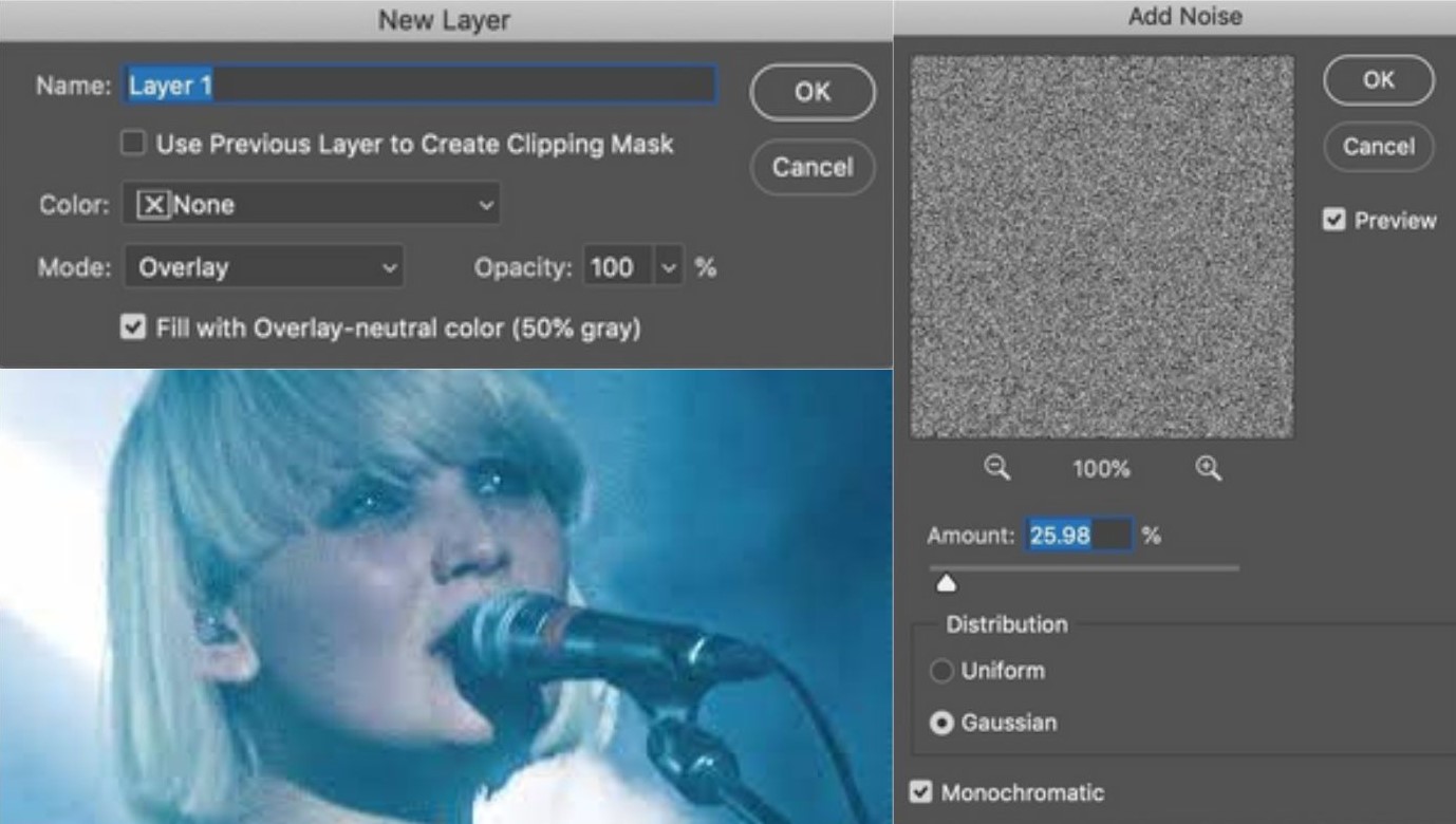 How To Add grain to a photo